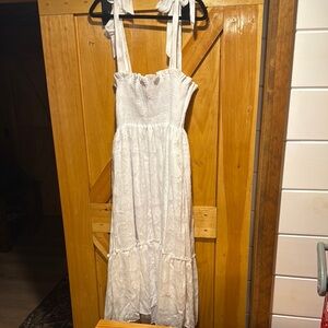 Lilly Pulitzer White Midi Dress Size Large